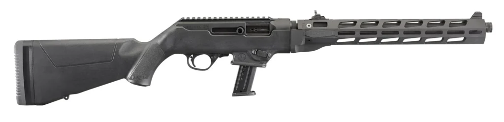 Ruger 19115 PC Carbine  9mm Luger 17+1 16.12" Threaded/Fluted Barrel, Type III Hard Coat Anodized Aluminum Receiver, M-LOK Accessory Slots, Optics Ready