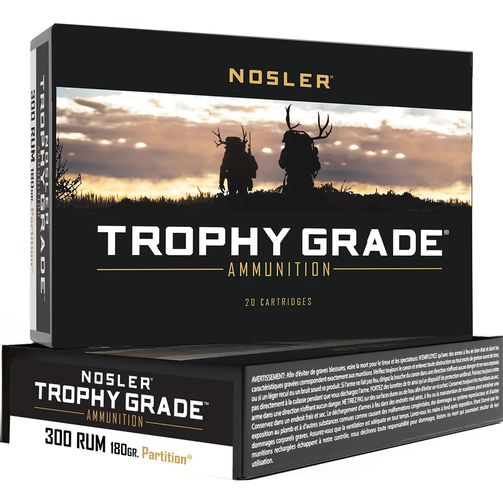 Nosler .300 RUM 180gr SP Brass – 20rd