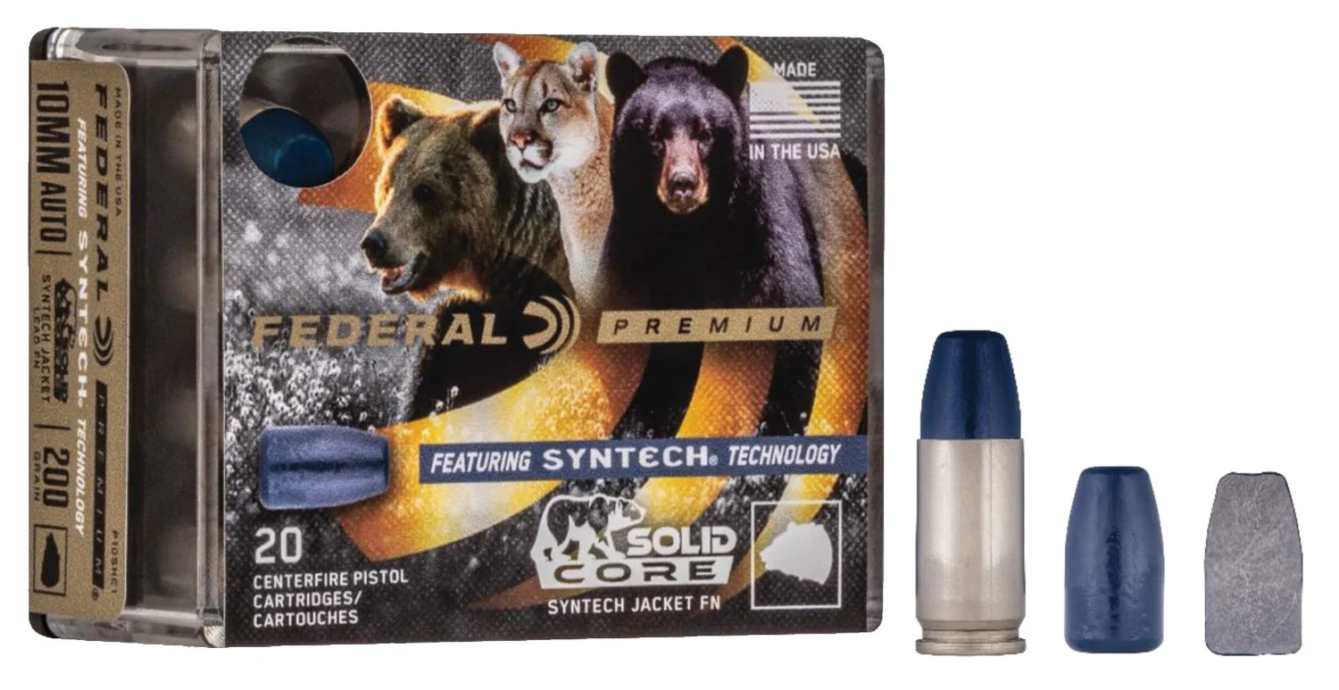Federal 10mm Auto 200gr Nickel-Plated Brass – 20rd