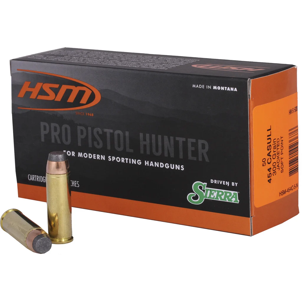 HSM .454 Casull 300gr JSP – 50rd