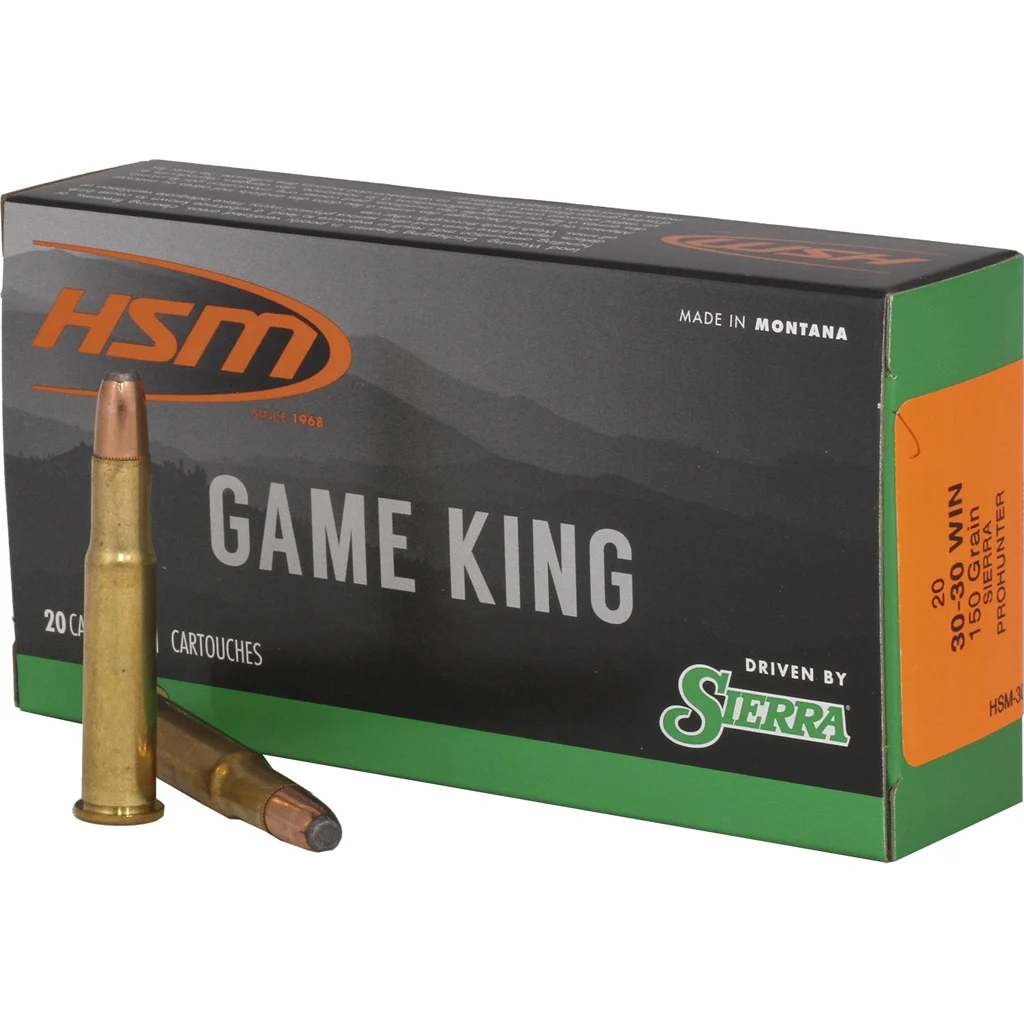 HSM .30-30 Winchester 150gr GAMEKING Brass – 20rd