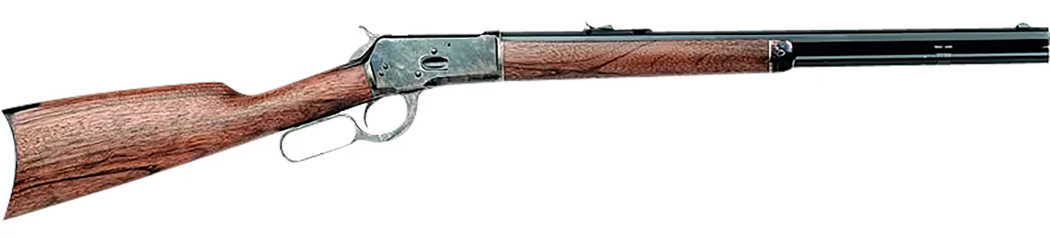 Cimarron AS621 1892 Short 357 Mag/38Special 10+1 20″ Blued Round Barrel, Color Case Hardened Receiver, Walnut Furniture
