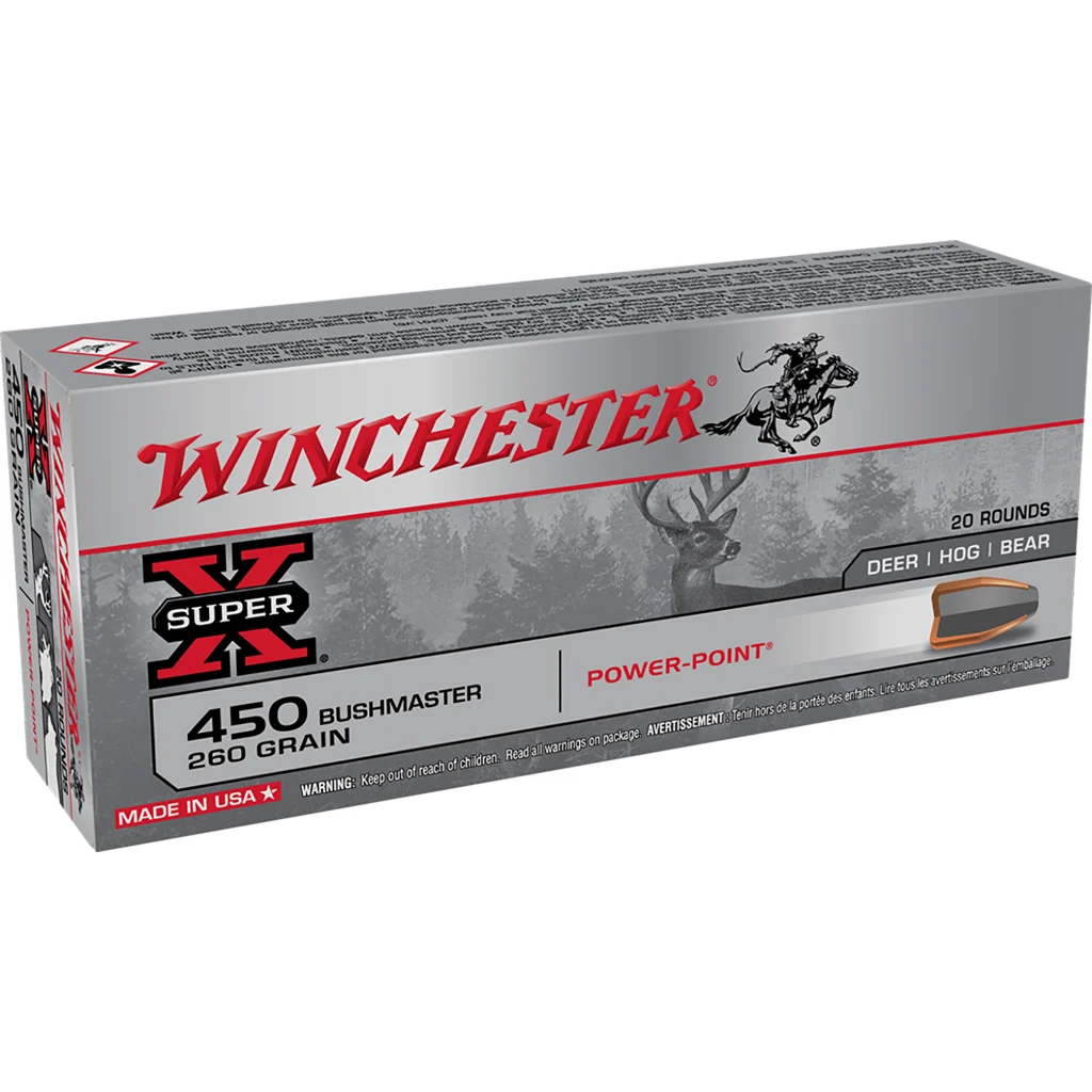 Winchester .450 Bushmaster 260gr Brass – 20rd