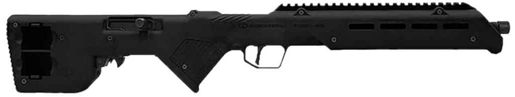 Desert Tech TRKRF2218BLK  Trek-22 Black Compact 22 LR 18" Free Floating Steel Barrel, Picatinny Rail Receiver, M-LOK Handguards, Fixed Polymer Stock, Suppressor Ready