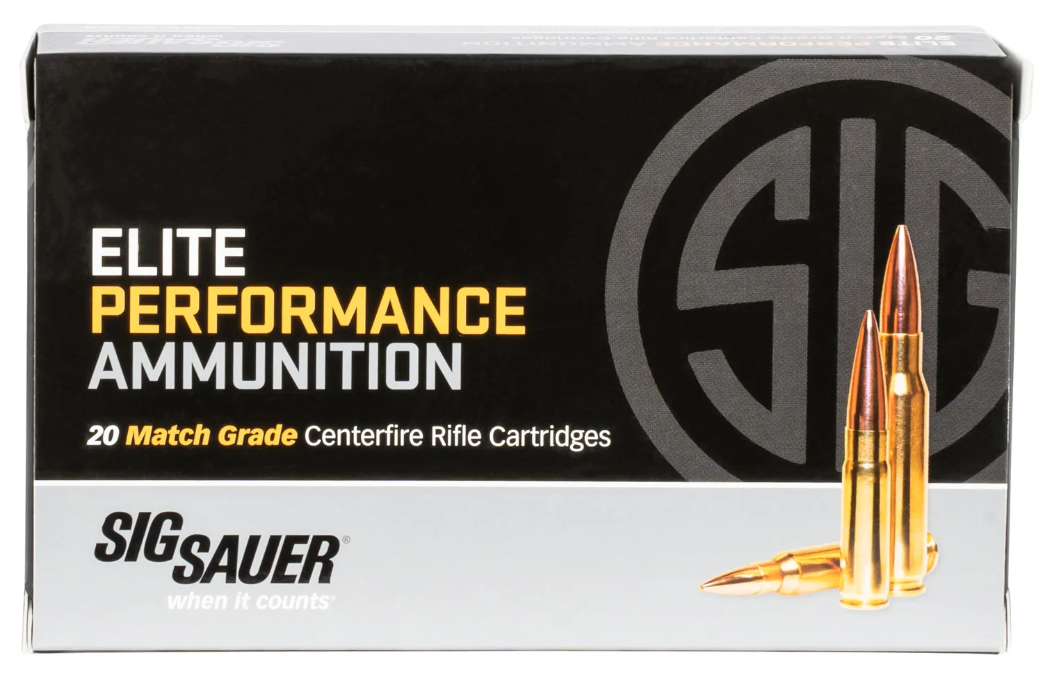 Sig Sauer E3WMM120 Marksman Elite 300 Win Mag 190 gr Open Tip Match 20 Per Box/ 25 Case