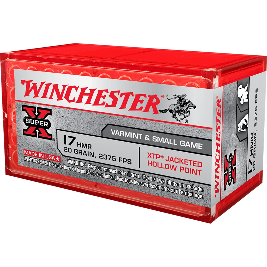 Winchester .17 HMR 20gr HP Brass – 50rd