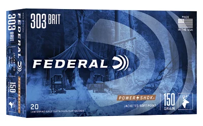 Federal .303 British 150gr SP Brass – 20rd