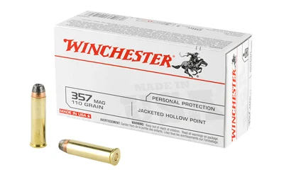 Winchester .357 Magnum 110gr JHP Brass – 50rd