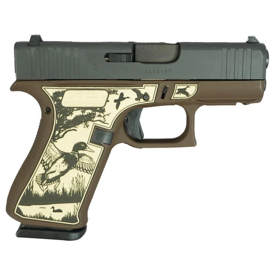 Glock 43x Custom "Mallard Brown" Subcompact Handgun w/Front Rails 9mm Luger 10rd Magazines (2) 3.41" Barrel US