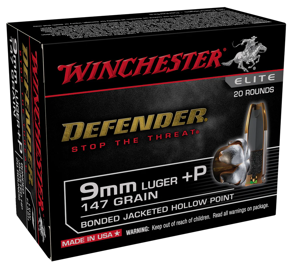 9mm Luger 147gr JHP Nickel-Plated Brass – 20rd