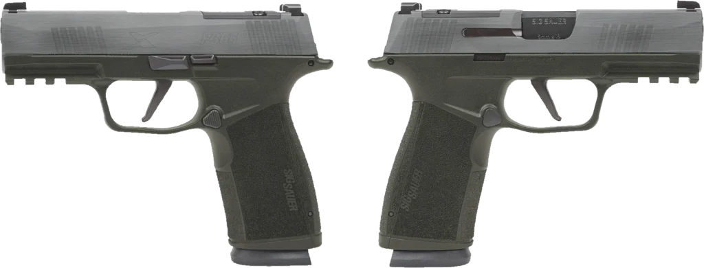 SIG SAUER P365 X-MACRO 9MM PSTL 3.7" CRUSHED SILVER BATTLEWORN 2-17RD MAGAZINES