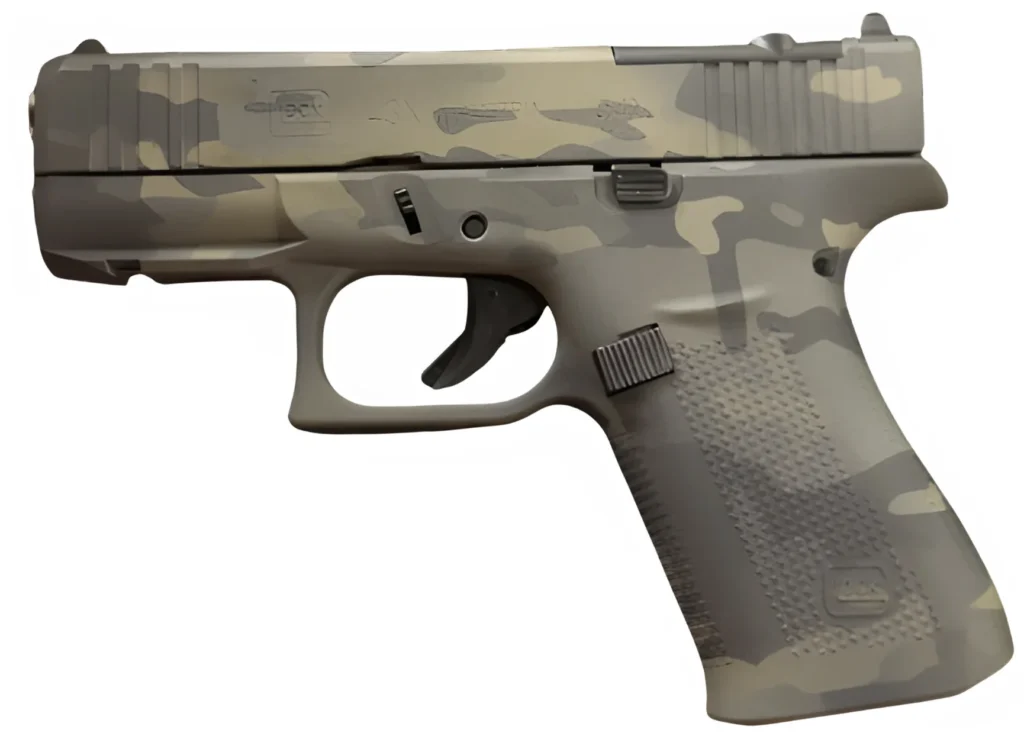 GLOCK 43X MOS BLACK MULTICAM FS 9MM PISTOL 3.39" FXD 5.5lb 2-10RD MAGS